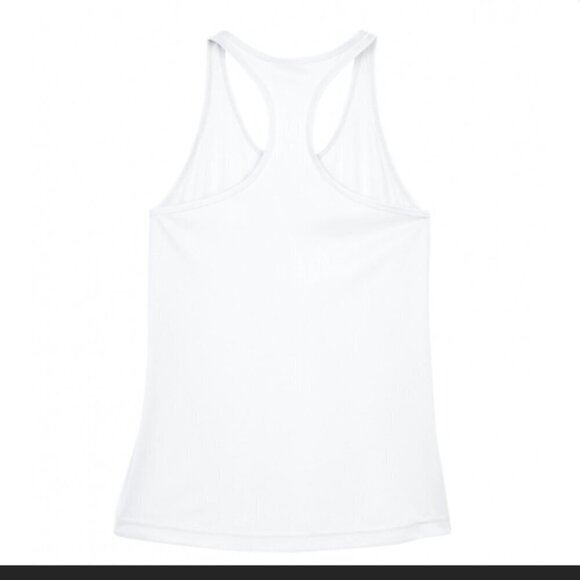 White Tank Tops Blank Racerback Ladies Zone Performance Bundle of 3 Size S - Picture 3 of 3